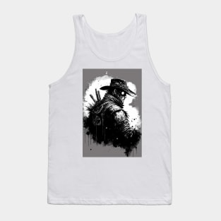 Inky Post-Apocalyptic Cowboy Tank Top